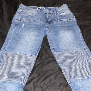 Blue Moto Jeans